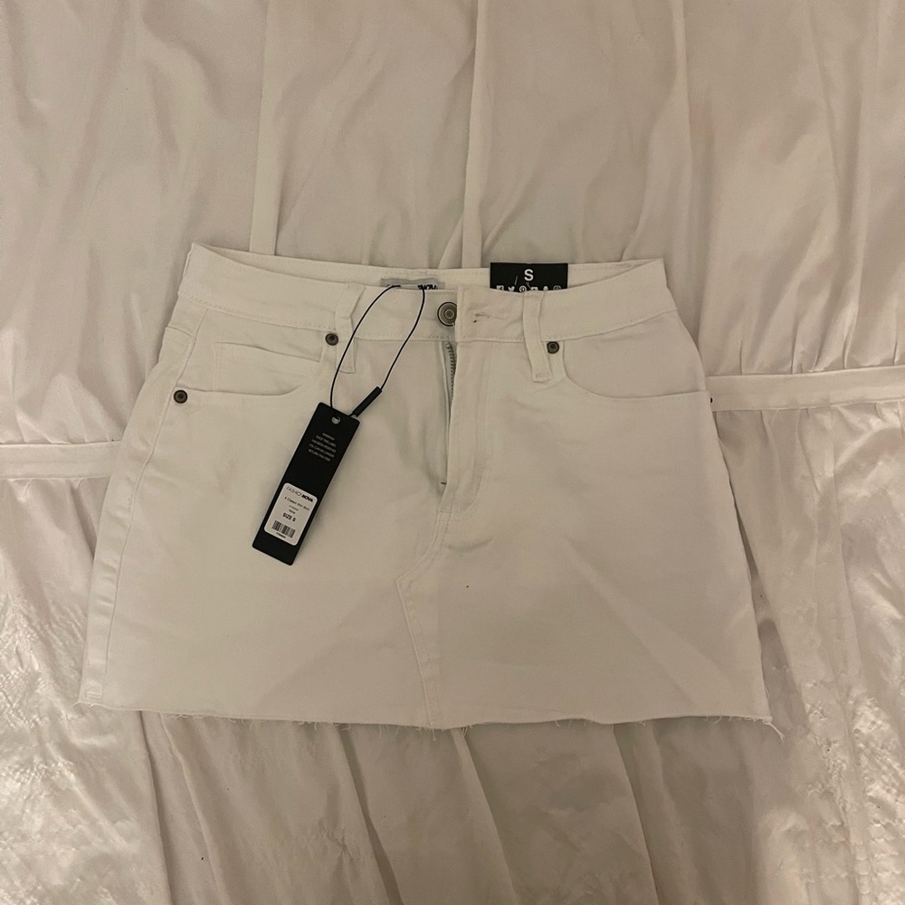 Fashion Nova White Mini Skirt
